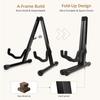 MUSO Guitar Acoustic Guitar Wooden Classical Electric Guitar Foldable Bass Guitar Guitar Accessories Stand, Stand, Stand, Stand, (Hardwood Black)