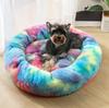 Dog Round Cat Winter Warm Sleeping Bag Long Plush Soft Pet Bed Calming Bed