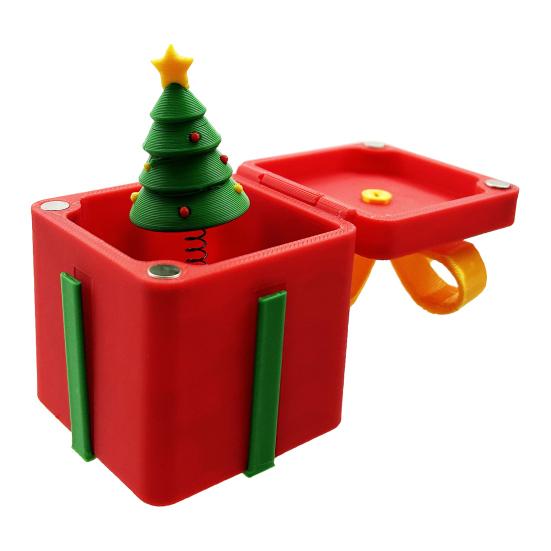 3D Printed Christmas Ornament Child-Safe Holiday Decor Stress Relief Toy Christmas Themed Event Decoration