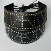 Rivet Punk Wide Belt Rhinestone Gothic Rope Tied Waist Seal Ins Punk Hip Hop All-match Belt