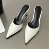 Fashion Eilyken Women Pumps Slipper Fashion Pointed Toe Shallow Thin High Heel Shoes Elegant Slingback Mules Tacones Mujer