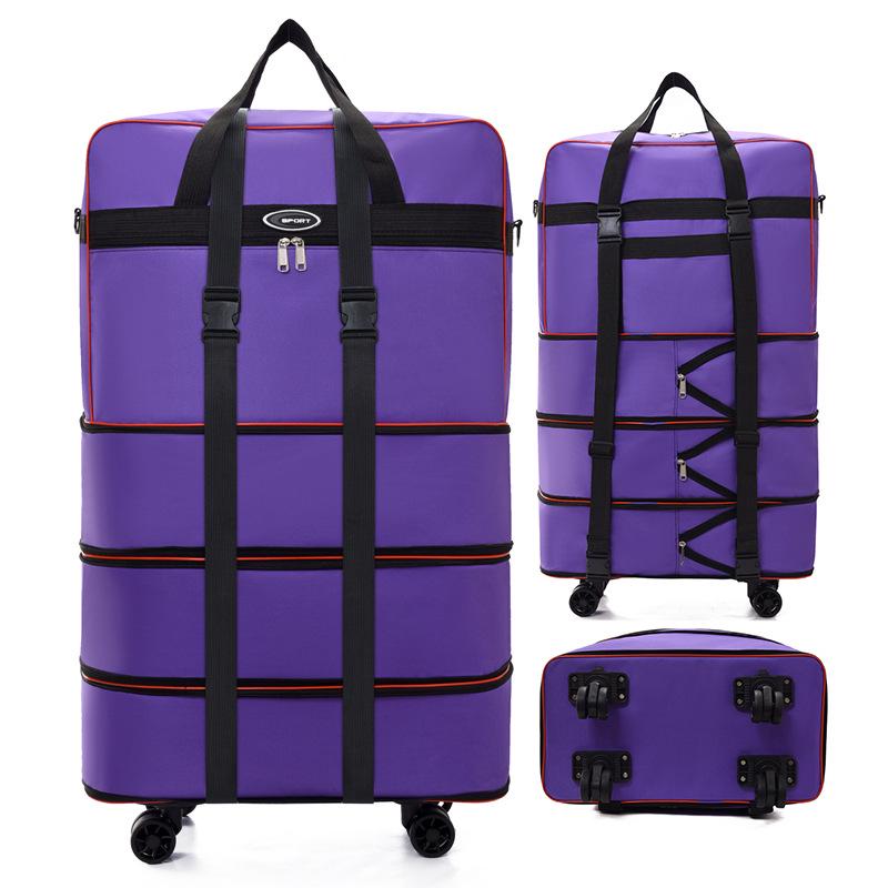 Large Capacity Folding Travel Bag with Universal Wheels