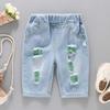 Kinder Sommer Shorts für Oberbekleidung Jeans für Herrenmode Zerrissene Midilänge Hosen Neue Kinderhosen