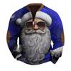 Mens Christmas Sweater Zip Up Sweatshirts Vintage Knit Graphic Sweatshirt Xmas Stand Collar Pullover