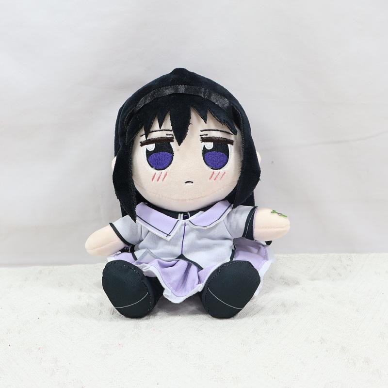 New Puella Magi Madoka Magica Plush Doll Kaname Madoka Akemi Homura Stuffed Toy Cute Anime Character Soft Plushie Ornament Birthday Gift for Anime Fan