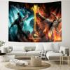 Powerful Warrior Kombat Tapestry Hanging for Bedroom,Livingroom, Playroom,Decor Art Room Wall Tapestry Holiday and Birthday Gifts