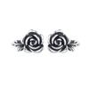New Retro Rose Fashion 925 Sterling Silver Jewelry Elegant Flower Earrings 31018