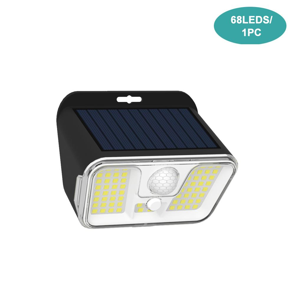 

Outdoor Solar Security Light Motion Sensor 68 LED Super Bright Led Solar Powered Wall Lights Waterproof 3 Modes Garden Fence