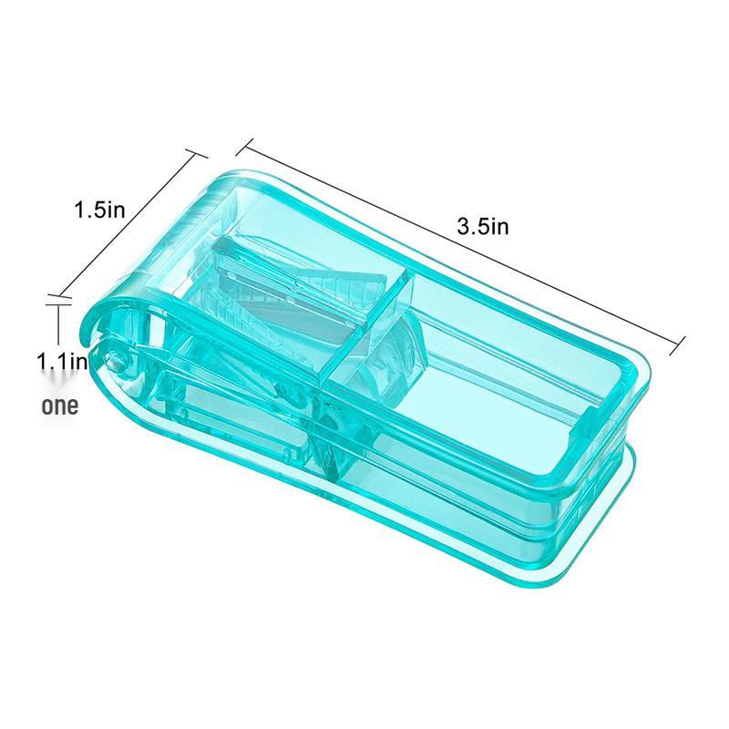 Tablettenschneider & Aufbewahrung: Reisefertiger, praktischer Zwei-in-Eins-Tablettenteiler