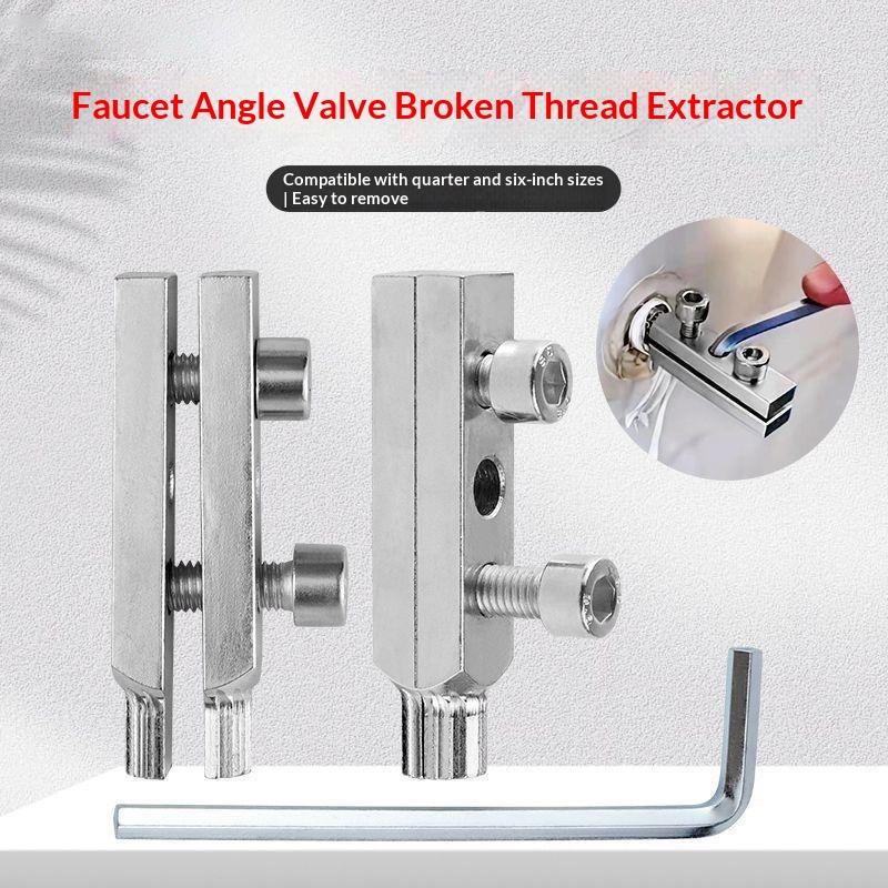 1 Set Faucet Valve Broken Thread Extractor Screw Removal Tool Broken Bolt Extractor Kit For Home Industrial Plumbing