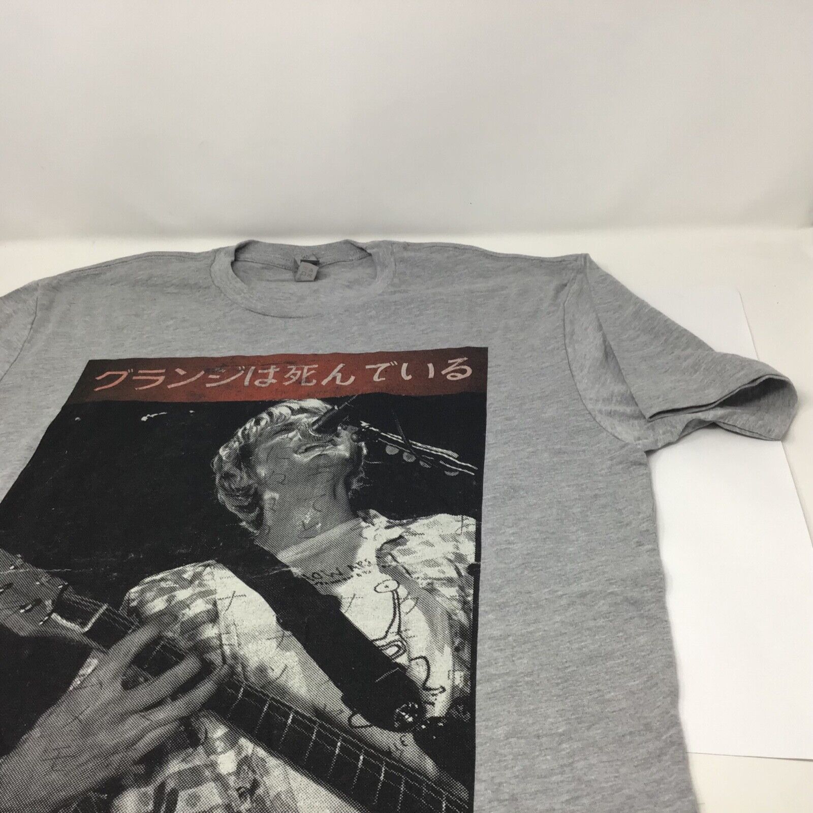26 Kurt Cobain Japan graphic T shirt grey Large New Unisex T-Shirt L