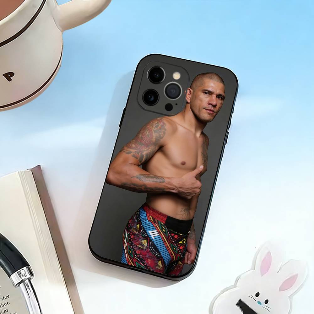 D-Fighting Pereira Alex Phone Case For iPhone 17,16,15,14,13,12,11 Plus,Pro Max,XS,Soft Silicone Black Cover