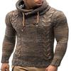 Men S Fitted Hooded Pullover Plus Size Knit Sweater