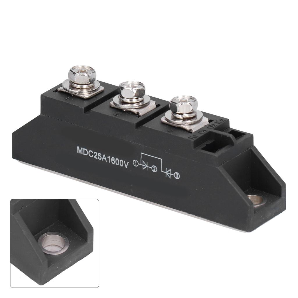 Gleichrichtermodul 3 Anschlüsse Gleichrichtung Stromkreis Steuerzubehör MDC25A 1600V