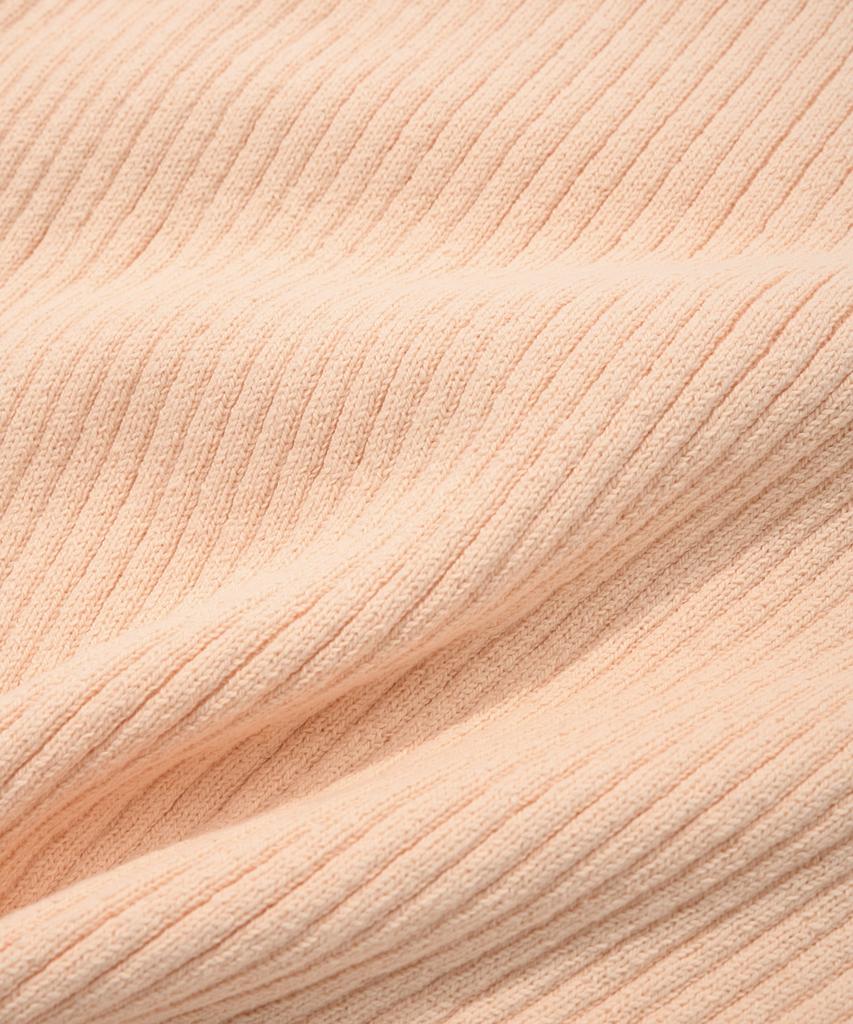 COVERNAT WOMAN Rib Sleeveless Knit Salmon