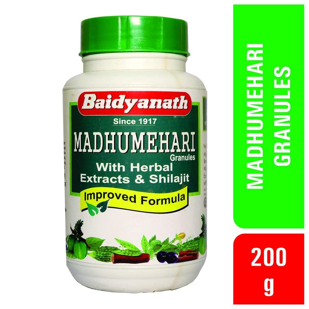 Baidyanath Asli Ayurved Madhumehari Granules 200G For Balanced Blood Sugar | Herbal Daily Health Support | Natural Granules For Energy And Metabolism