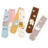 Autumn Winter Sweet Stockings Bowknot Imitation Mink Socks Winter Plush Warm Home Sleeping Socks Cartoon Cute Furry Tube Socks