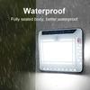 LED Solar Warm Light USB Rechargeable Floodlight Body Sensor Light Outdoor Wall Lamp House Garage Waterproof