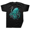 Lustiges Oktopus Design T-Shirts Grafik Baumwolle Streetwear Kurzarm Geburtstagsgeschenke Sommer Stil T-Shirt Herrenbekleidung