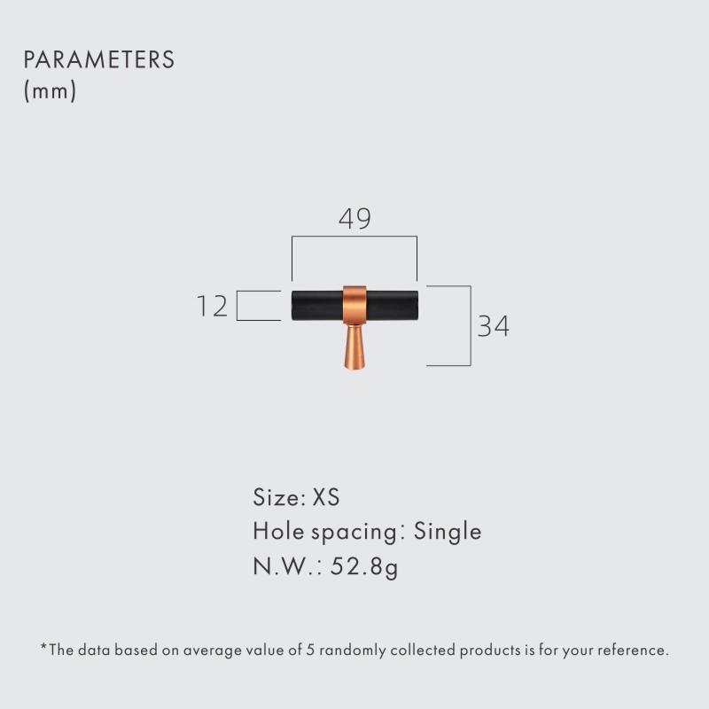 

Dooroom Brass Furniture Handles Modern Copper Black Pulls Cupboard Wardrobe Dresser Shoe Box Drawer Cabinet Handles Knobs