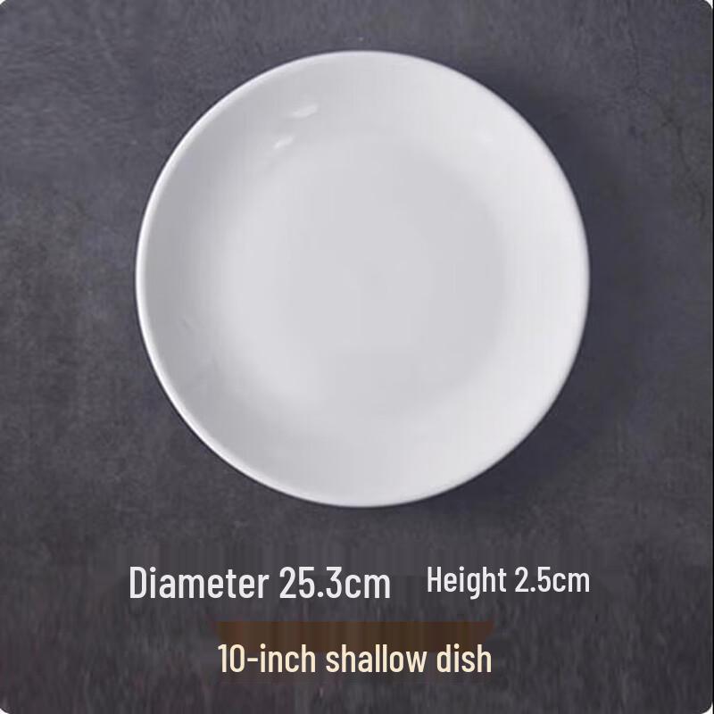 Pure White Ceramic Dinner Plates