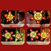 360 Degree Rotating Windmill Paper Lamp Making Set Handheld Flower Light For Children Holiday Craft Projects