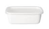 World Create Noda Horo Rectangle White Deep Small Dish with Seal Lid 65303