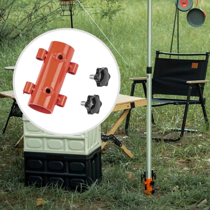 Canopies Rod Fixed Tube Adjustable Tent Canopies Holder Camping Awnings Rod Holder Windproof Canopies Rod Fixed Tube Stand