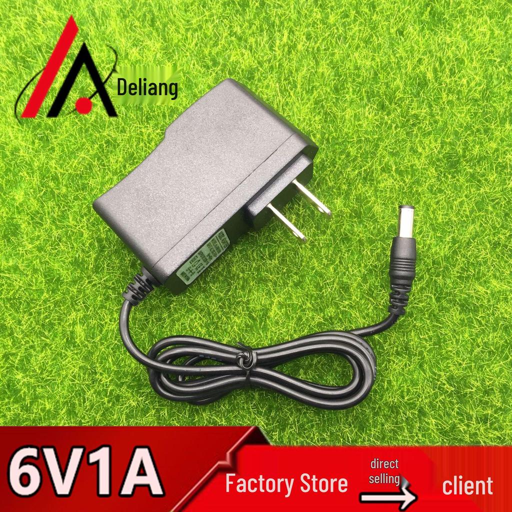 6V 1A Elektronische Waagenladegerät mit Ladeanzeige - Kompatibel mit US/EU/UK/AU-Steckern