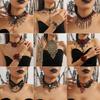 Gothic Hollow Skull Flower Choker: High-End Halloween Necklace for Women
