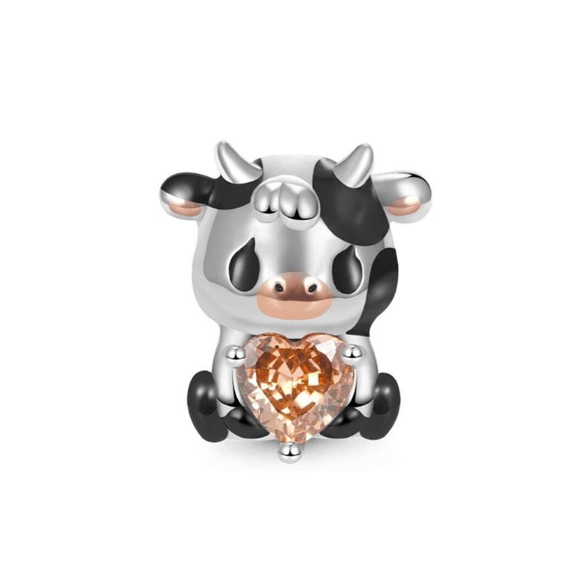 Metal Cobre Animal Fofo Coelho Vaca Ovelha Rato É Ideal Projetado Para Pulseiras Europeias, Acessórios Faça Você Mesmo, Componente de Contas Charm High