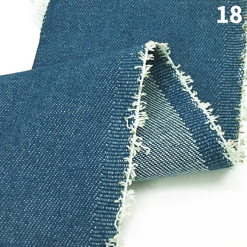 50x145cm Thin / Thick Stretch Cotton Denim Fabric Retro Style Washed Soft Denim Cloth For DIY Skirts Coat Pants Sewing Material