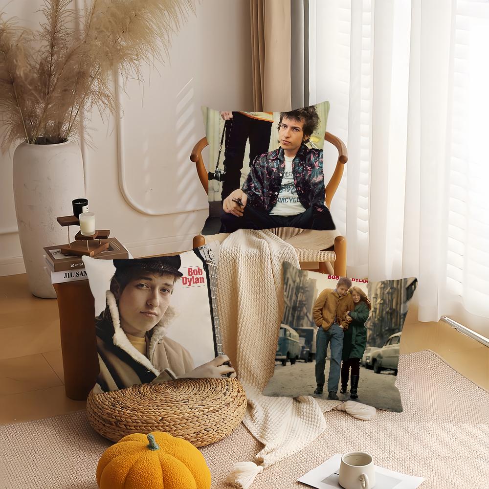 Singer Bob Dylan Pillow Case Office Cushions Suitable For Sofa Car Bedroom Decorative Cushion Cover