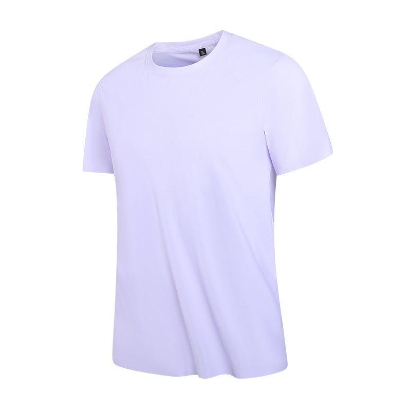 Men's Summer Ice Silk Quick-Drying Breathable Seamless Round Neck T-Shirt