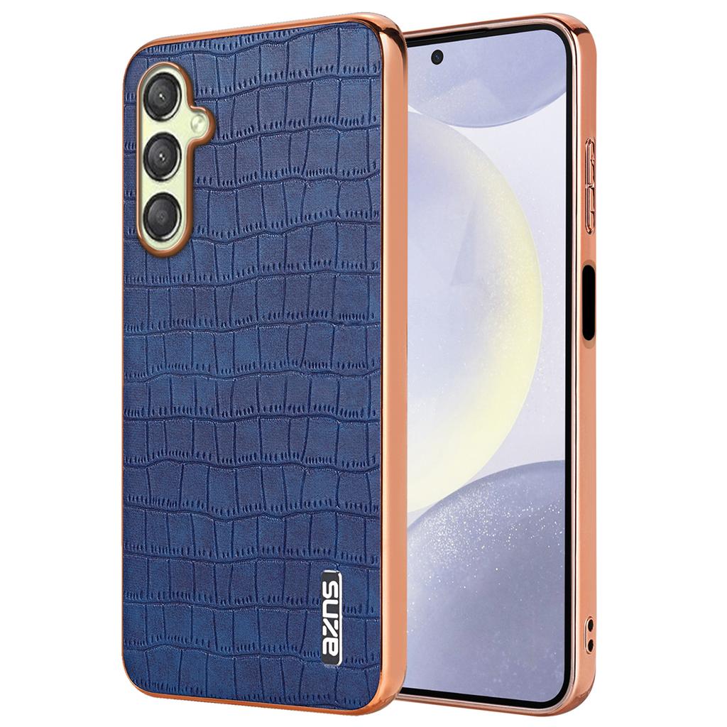AZNS For Samsung Galaxy A16 5G/A16 4G Case Electroplating Crocodile Texture PU+TPU Phone Cover