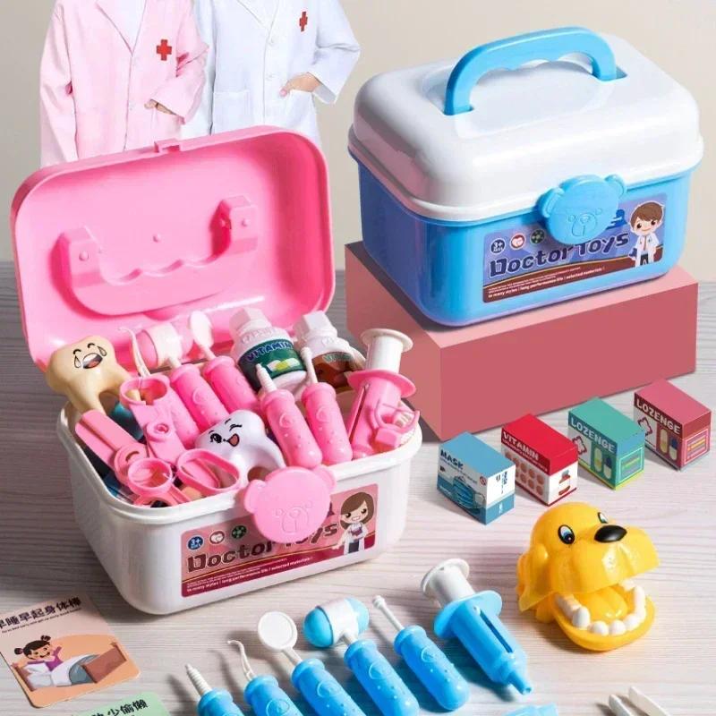 Doctor Nurse Role Play Set Medical Tools With Stethoscope & Injectors In A Pretend Play Trolley Box Ideal Gift Items For Kidstoy Girl