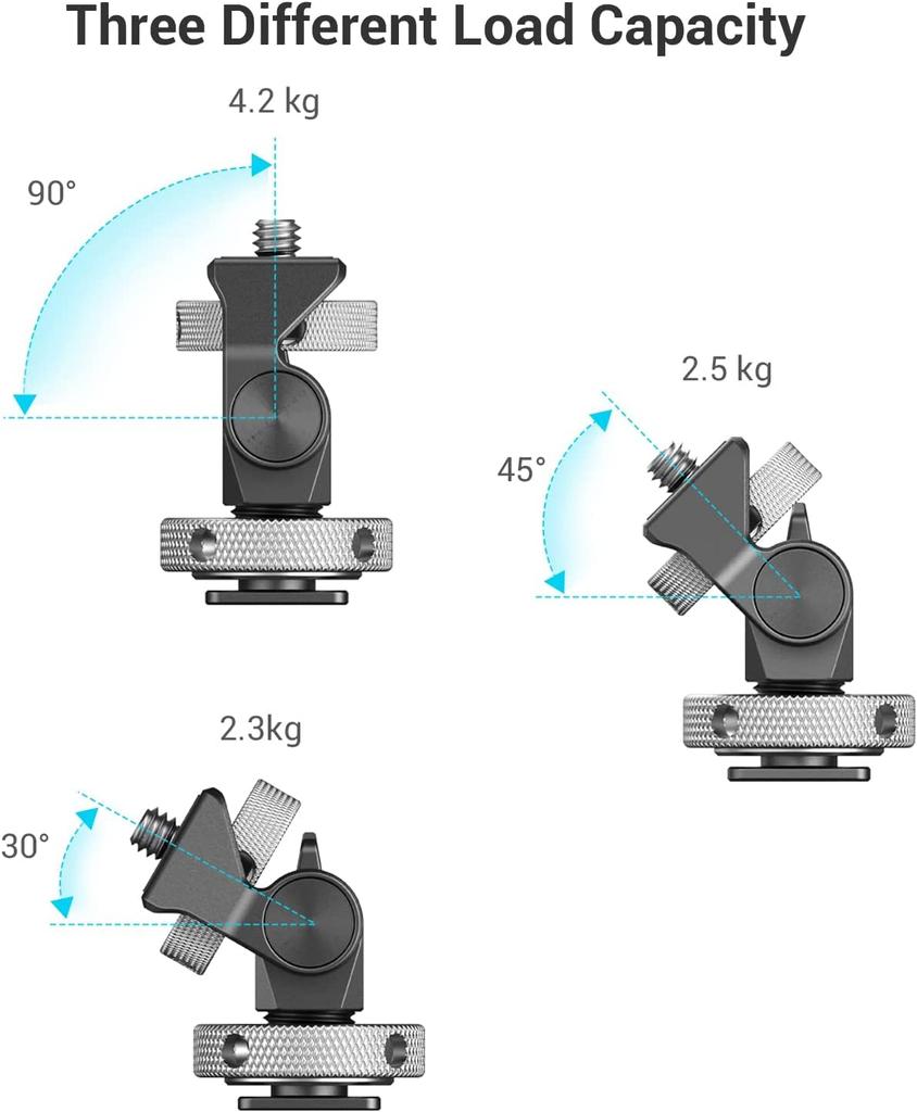 SMALLRIG Field Monitor Mount - Adjustable Swivel and Tilt for Monitors with Cold Shoe Mount - Compatible with 5" and 7" Monitors - 2905