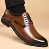Offizielle Website Heißverkaufende Herren Leder Freizeitschuhe Anzug Formelle Kleiderschuhe High-End Klassische Herren Arbeitsschuhe Retro Braun