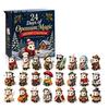Acrylic Christmas Blind Box 2026 Advent Calendar, 24-Day 2D Ornament Set with Tree Hanging Decor Animal Figures, Decor, Holiday Gift for Kids