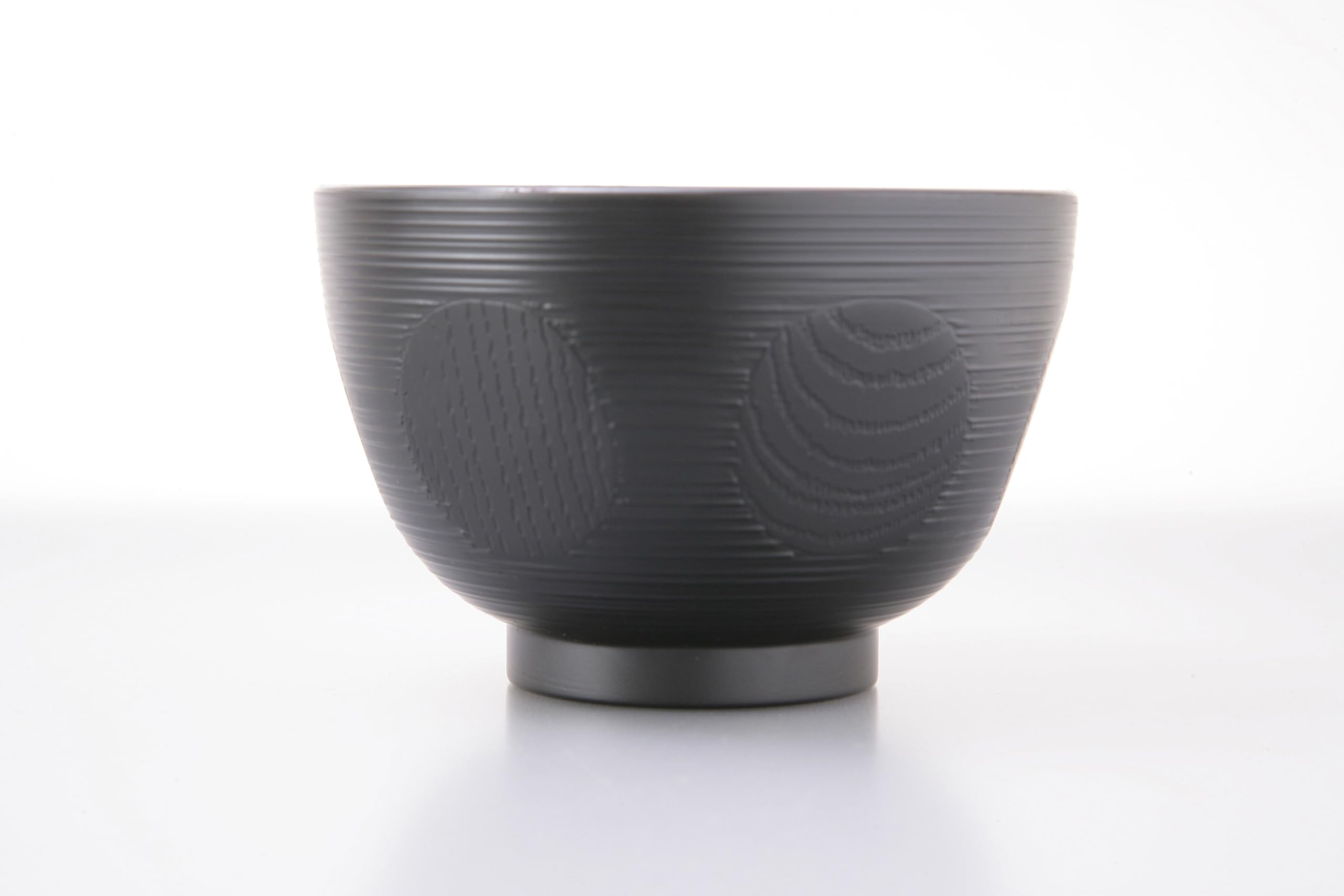 

Showa Bowl Miso Soup Microwave and Dishwasher Yamanaka Round Soup Bowls of Set, Drainer, Bowls, Safe, Lacquer, Pattern, (Set 4) чёрный