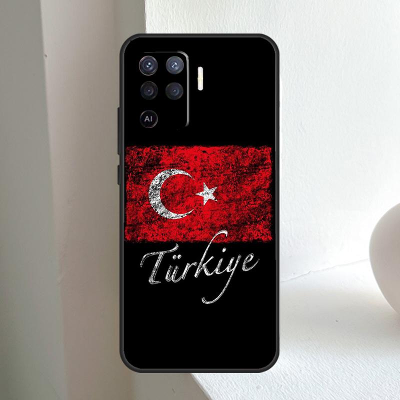 Turkey Turkish Flag For OPPO A80 A60 A40 A5 A6 Pro A15 A17 A57 A16 A76 A96 A18 A38 A58 A78 A98 A54 A74 A94 Case