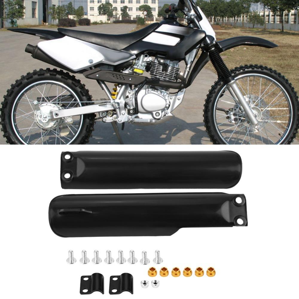 1 Pair Plastic Front Fork Guards 270mm/10.63 Inch Motorcycle Fork Protectors For Dirt Bike