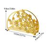 Hollowed-out Design Metal Napkin Holders Flowers&Leaves Tissue Storage Rack  Countertops