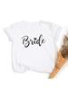 Bride Team Couple Bachelorette Bride Party Unisex Summer TShirt Hipster Short Sleeve Tops Girls Tees Camisetas Mujer