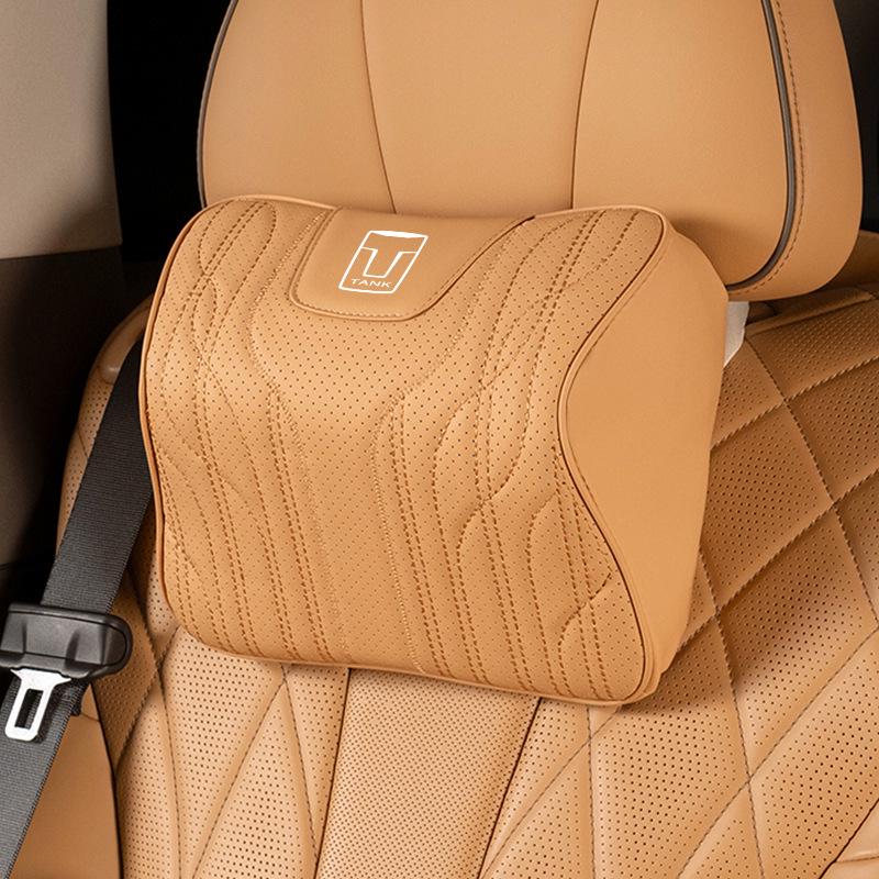 All-Season Car Interior Set: Fits Tank 300 Headrests & Tank 500 Seat Cushions, Includes Lumbar Supports, One-Piece Breathable Design.