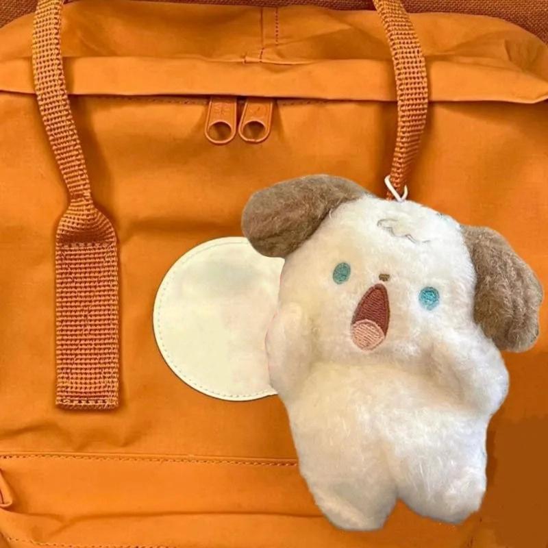 Cute Plush Cat Rabbit Bear Dog Keychain Pendant Lovely Shouting Animals Keyring Charm for Purse Bag Backpack Handbag