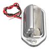 1X Chrome 6Led License Number Plate Tag Interior Step Light For Boat Rv Trailer
