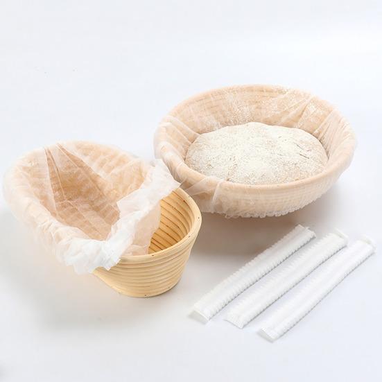 Banneton Bread Proofing Basket Liner Cloth Cover Food Grade Non-Stick Dough Liner for Sourdough Bread Bowls Reusable