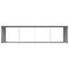 Planter Light Grey 385 X 100 X 75 Cm Galvanized Steel