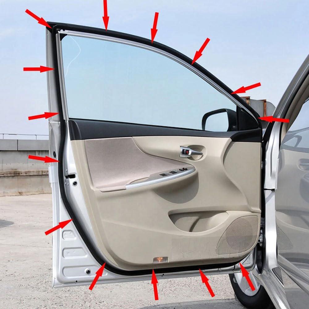 Front Left Side Door Weatherstrip Rubber Seal For Toyota Corolla 2007-2011 Sedan